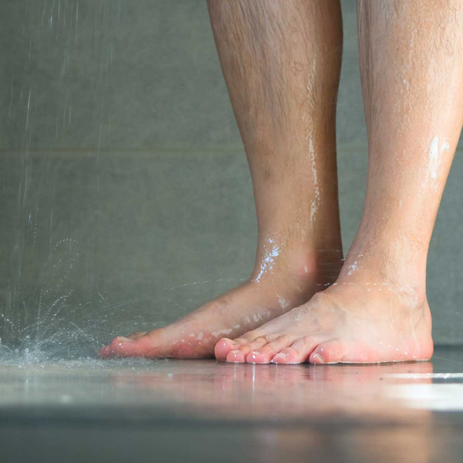 Athletes foot in shower